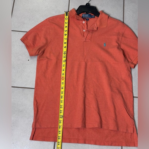 Polo By Ralph Lauren Men‎ Orange Polo Custom Fit Shirt Size L. - Picture 7 of 8